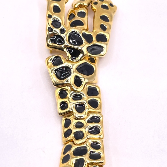 Vintage Leopard Shoulder Brooch 7 1/2" Articulating - Picture 12 of 13